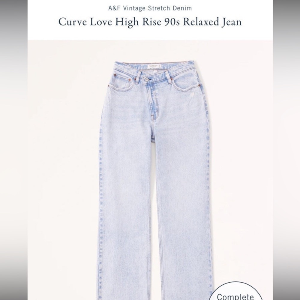 Abercrombie Curve Love Ultra High Rise Jeans